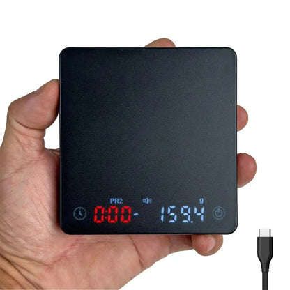 Nano Coffee Scale with Timer – Mini Espresso Scale with Auto Tare and Silicone Protective Cover