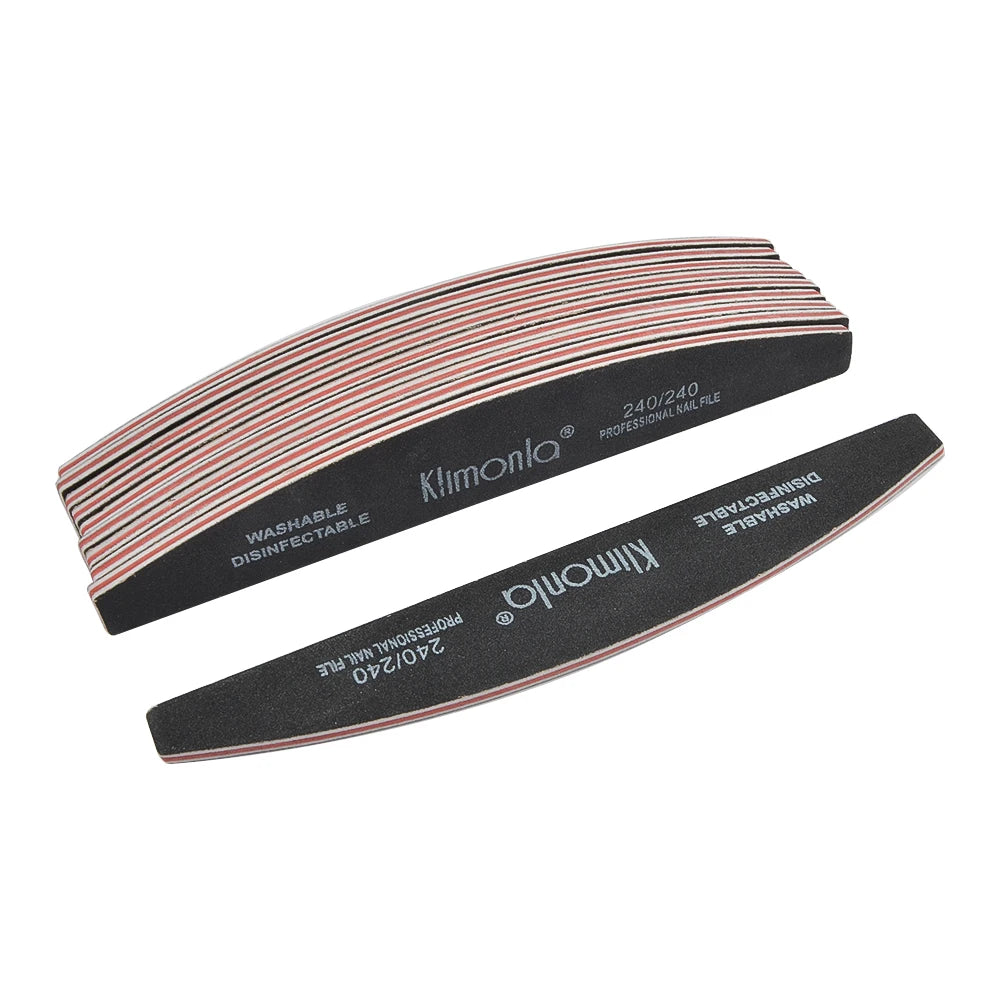 5/10PCS Professional Nail File Set - 100/180 Grit EVA Thickened Sandpaper Manicure Tools for Salon & Home Use