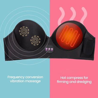 Wireless Vibration Electric Massager – Hot Compress Bra for Chest Care & Breast Firming