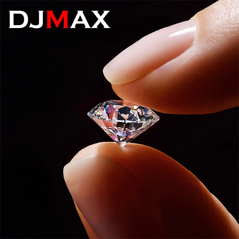 1CT Lab-Grown Moissanite Diamonds – D Color VVS1 Loose Gemstones, Full Size 0.7mm-20mm