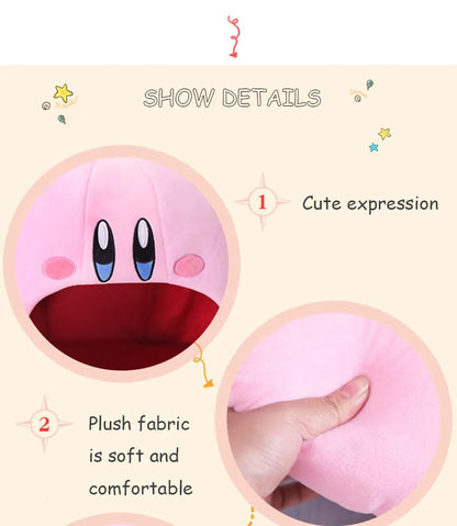 Anime Games Kirby Plush Doll – Soft Nap Pillow, Kawaii Pet Cat Nest & Stuffed Toy Bed, Cute Gift for Kids