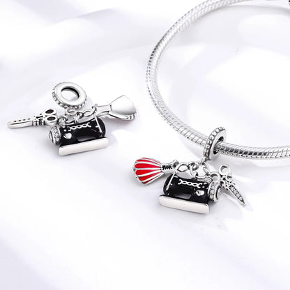 MULA Silver Plated Dangle Charms for Snake Chain Bracelet - DIY Women’s Jewelry Making Gift
