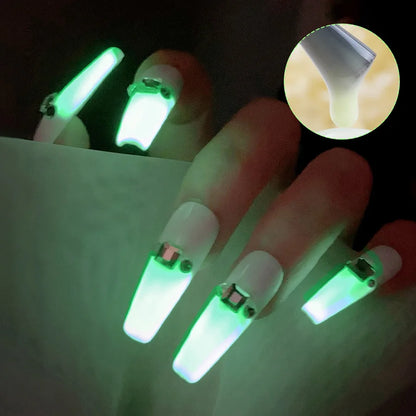 8ml Glow-in-the-Dark Luminous Gel Nail Polish – Semi-Permanent Soak-Off UV/LED Top Coat for Nail Art