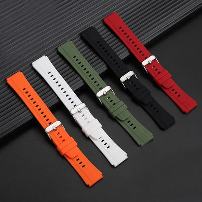 Rubber Silicone Watch Strap for Casio AE-1200, AE-1300, A158, A168W, F-91W & GW400 Series - Replacement Sport Watchband