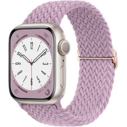 Braided Solo Loop Apple Watch Band – Stretch Nylon Bracelet Strap for Series SE, 6–11 & Ultra 2 (40mm–49mm) Adjustable Correa