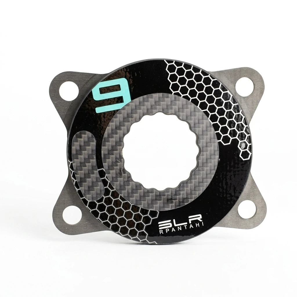 Road Bike Carbon Fiber Crankset - 165/167.5/170/172.5mm BCD 110mm Titanium Alloy 24mm Axis for Shimano Folding Bikes