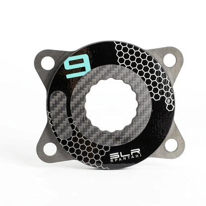 Road Bike Carbon Fiber Crankset - 165/167.5/170/172.5mm BCD 110mm Titanium Alloy 24mm Axis for Shimano Folding Bikes