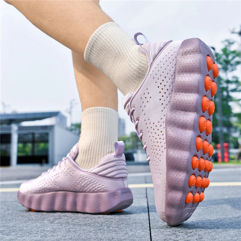 ClaWave Unisex Running Shoes - Breathable Knit Cushion Non-Slip Walking & Sports Sneakers