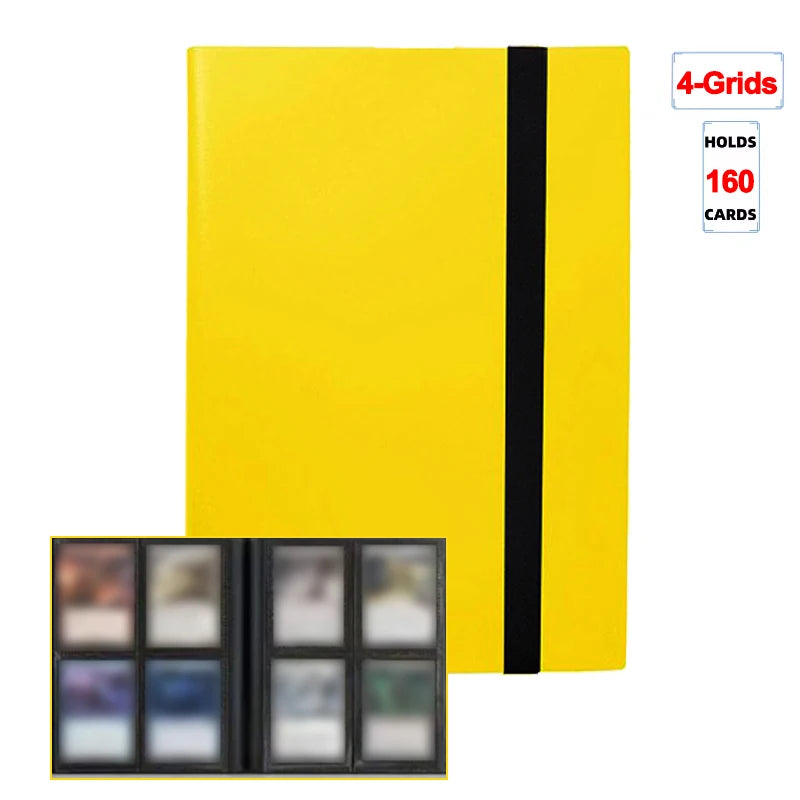 Trading Card Binder - 160/360/480 Capacity Side-Loading PP Card Holder Album for Gaming Cards