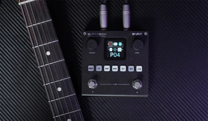 M-VAVE BLACKBOX Multifunctional Guitar/Bass Effect Pedal – 80 Editable Presets, 6 Effects Modules, Built-in Battery