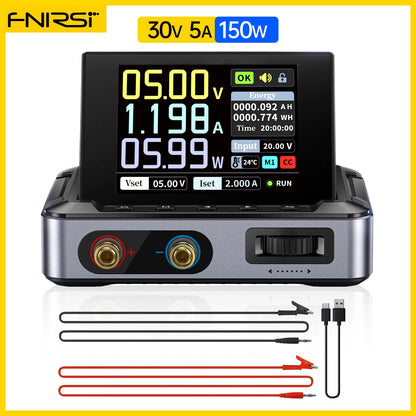 FNIRSI DPS-150 Mini Laboratory DC Power Supply — Adjustable 30V 5A Digital Display CNC Regulator