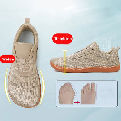 Men’s Minimalist Barefoot Walking Shoes – Breathable Wide Sports Sneakers for Gym, Office & Leisure