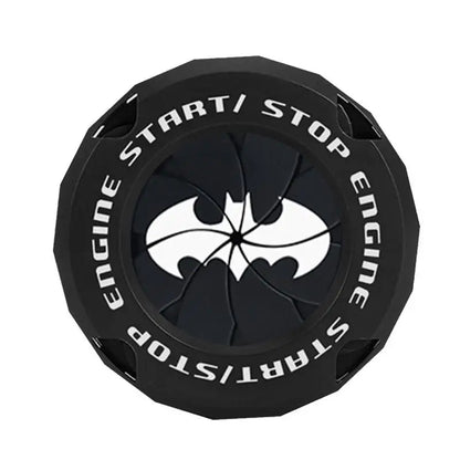 Bat Design Push Start Button Cover – Universal Car Engine Start/Stop Protective Ignition Button Cap Accessory