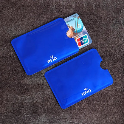 10PCS RFID Card Protector Sleeves - Anti Scan NFC Blocking Aluminum Foil Credit Card Holder