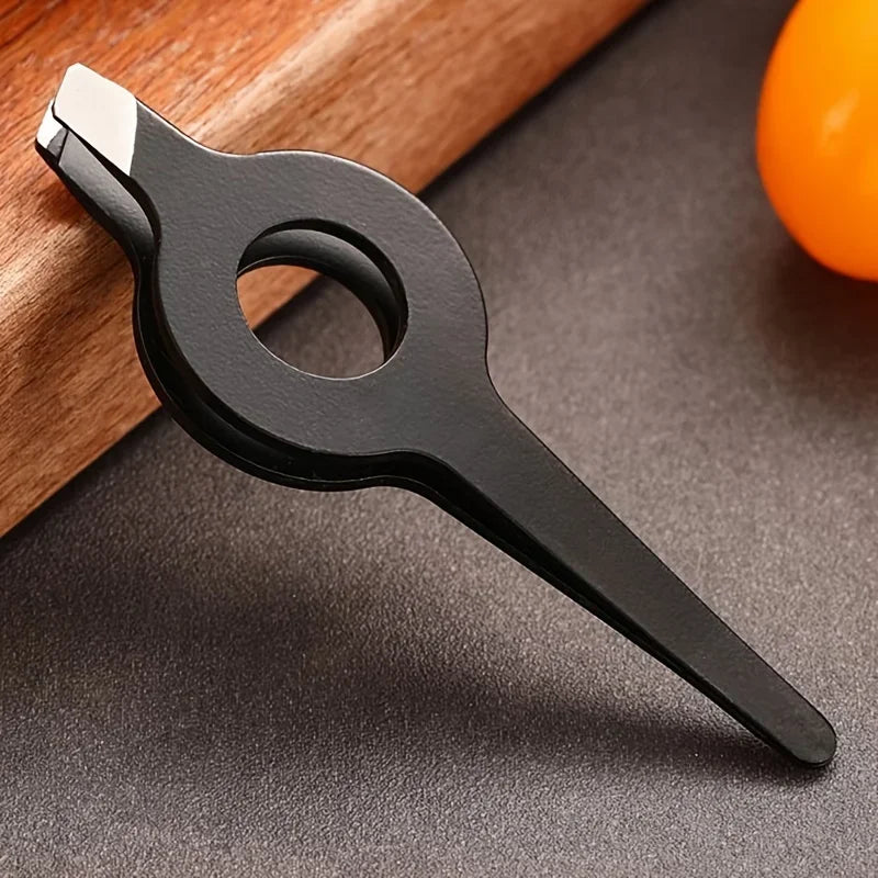 Pig Hair Slant Tweezer with Hollow Handle — Professional Eyebrow & Facial Hair Remover Beauty Tool