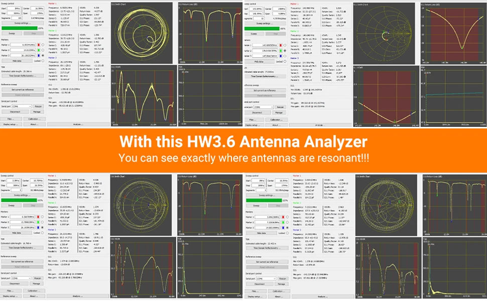 NanoVNA-H4 Vector Network Analyzer 10KHz-1.5GHz | 2.8/4" Display Antenna Tuner for MF HF VHF UHF | Spectrum Analyzer Nano VNA