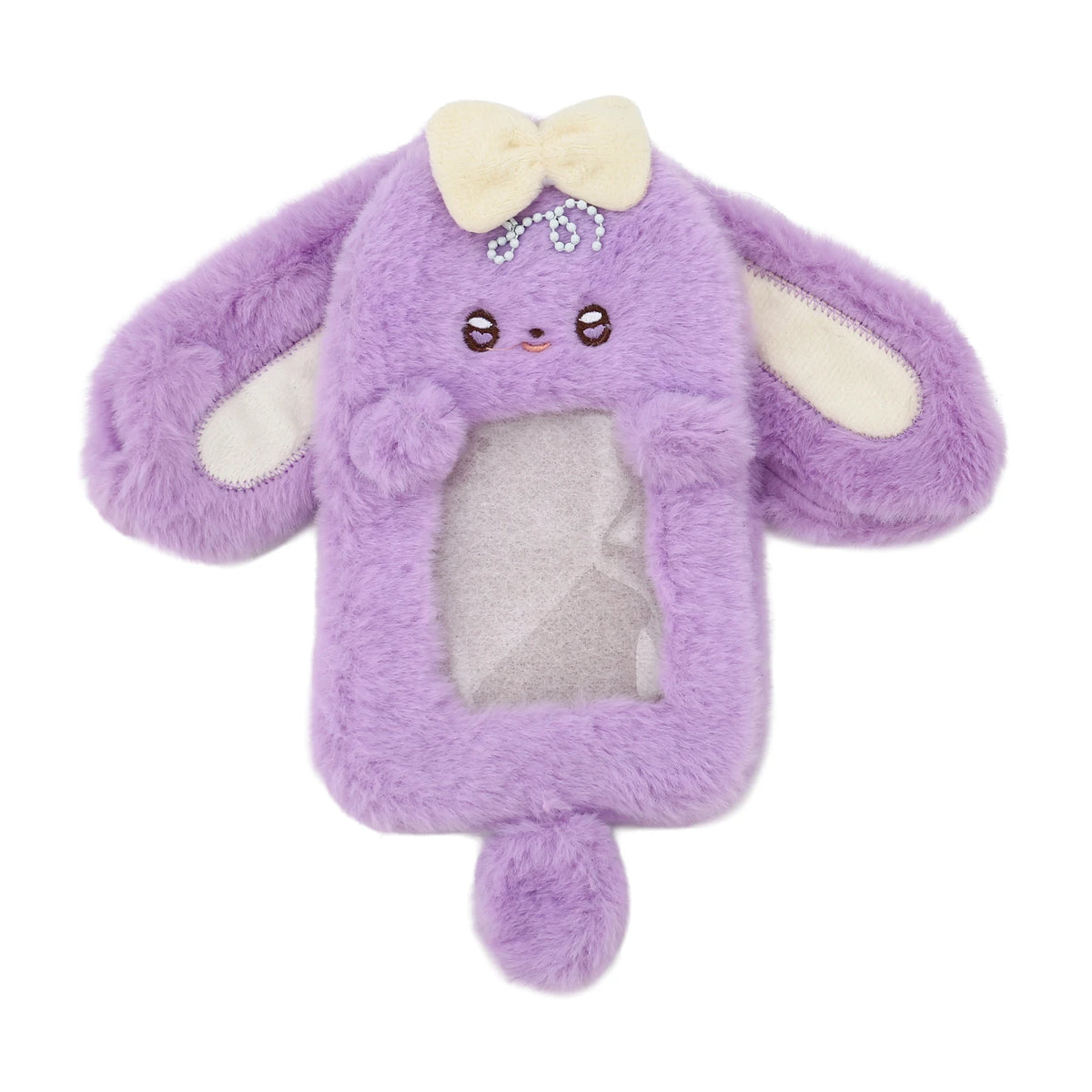 Little Devil Plush Card Holder - Cute Student ID, Bus Card & Photo Card Protector Pendant Case