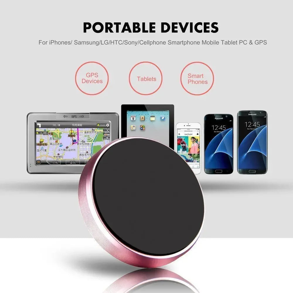 Universal Magnetic Car Phone Holder — Dashboard & Wall Mount Stand for iPhone, Xiaomi, Huawei, Samsung