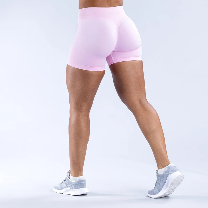 Women’s Gym Impact Running Shorts — Seamless Scrunch Butt Biker & Yoga Athletic Leggings