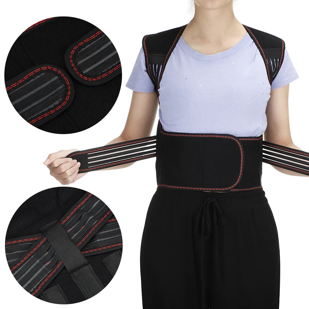 Tourmaline Magnetic Heated Vest — Self-Heating Thermal Clothing, Lumbar Waist Brace, Posture Corrector & Pain Relief Corset