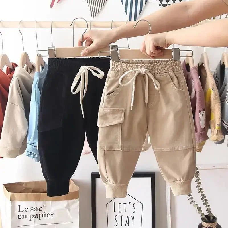 New Cargo Pants for Boys (2-6 Years) – Solid Casual Sport Trousers for Kids (2-8 Years)