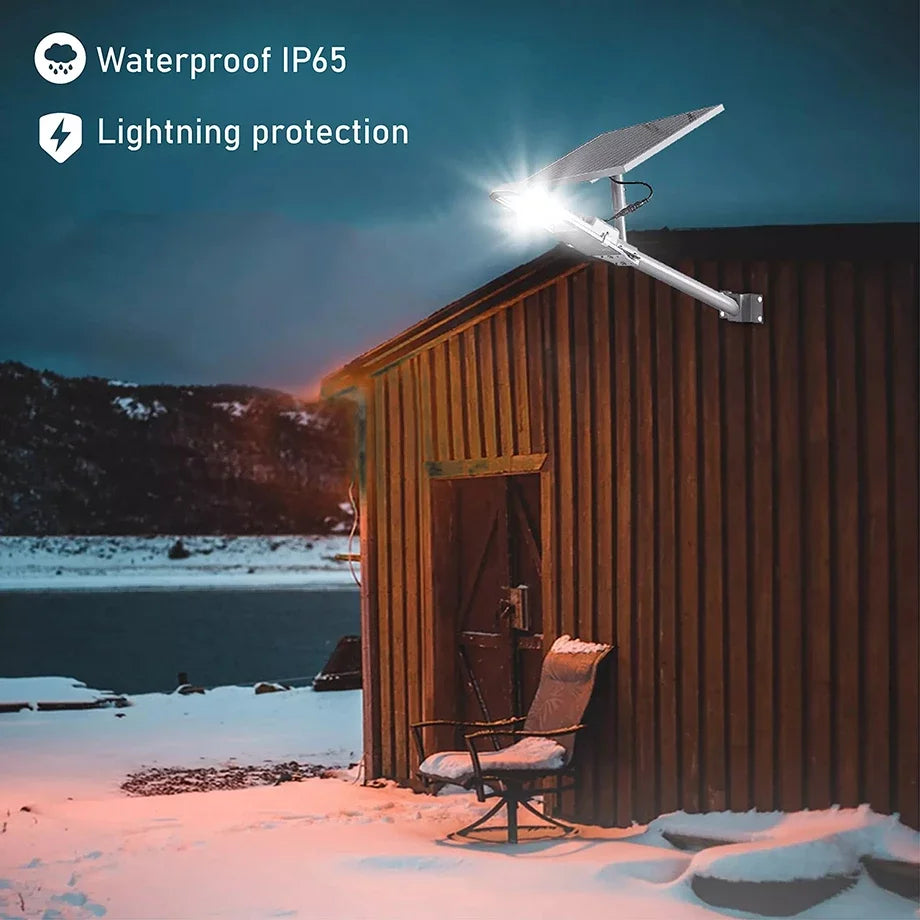 200W Outdoor Solar Street Light — Powerful 6000mAh Waterproof LED, Automatic Dusk-to-Dawn for Garage & Garden