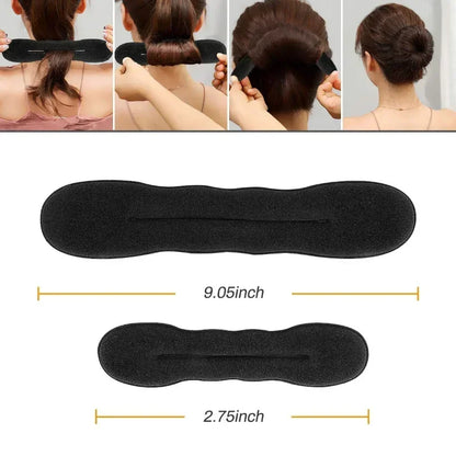 Plastic Loop Sponge Hair Styling Tool: Curly Hair Maker with Twist Donut Bun Curler - Hairstyle Accessories