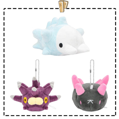 Snom Sea Cartoon Plush Doll - Cute Pyukumuku Sea Urchin Plush Keychain & Kawaii Birthday Gift