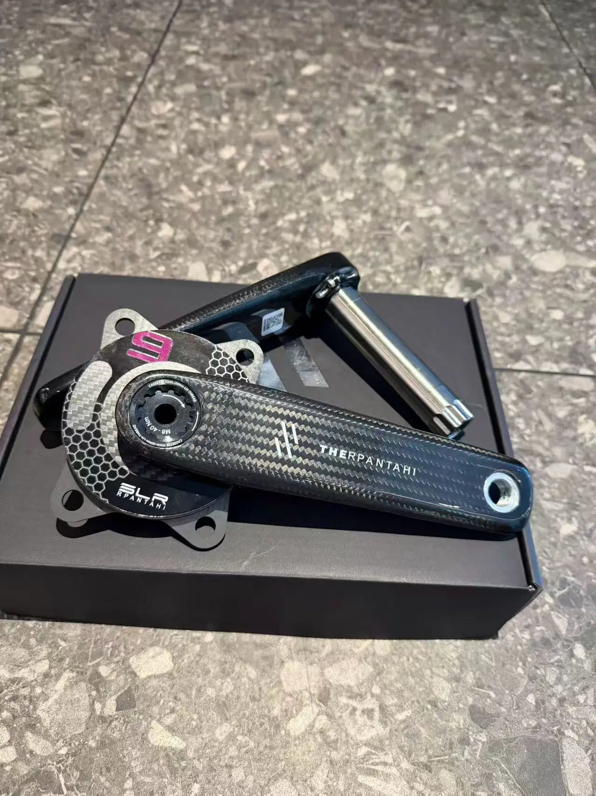 Road Bike Carbon Fiber Crankset - 165/167.5/170/172.5mm BCD 110mm Titanium Alloy 24mm Axis for Shimano Folding Bikes
