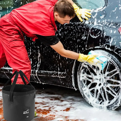20L Portable Foldable Outdoor Camping Water Storage Bag - Waterproof Travel Bucket for Fishing and More