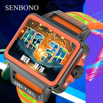SENBONO Smart Band - Waterproof Fitness Bracelet with Sleep & Heart Rate Monitoring for iOS & Android