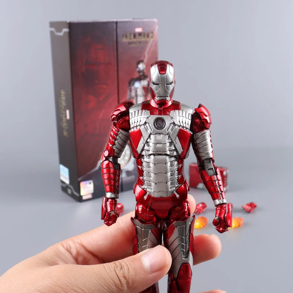 ZD Toys 7" Iron Man Action Figures – Joint Movable MK1 to MK50 Movie Collectible Dolls