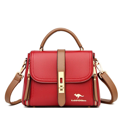 Genuine Leather Women’s Designer Handbag – Luxury Crossbody Messenger & Shoulder Tote Bag