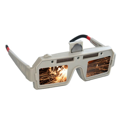 Auto-Darkening Welding Goggles - Solar Powered MMA TIG MIG Arc Welding Safety Glasses