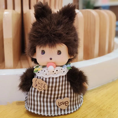 Kawaii Meng Qiqi Dress-Up Doll Plush Pendant – Cute School Bag Accessory & Children’s Christmas Gift