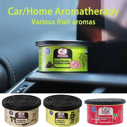 Car Air Freshener – 12 Scent Options, Organic Cans, Odor Eliminator, Long-Lasting Strong Fragrance for Home