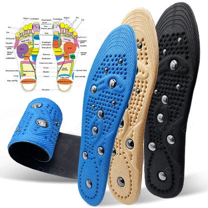 EiD Magnetic Therapy Foot Insoles – Soft Acupressure Sports Cushion for Men & Women