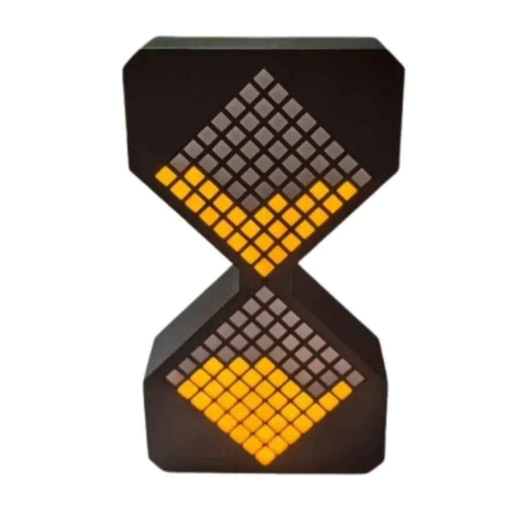 Cyber Style LED Electronic Hourglass Timer – Gravity Sensing Digital Sand Clock (1–30 Min), DIY Tech Desk Decor & Modern Home Decoration Gadget