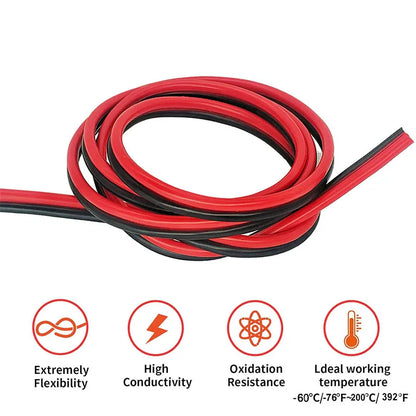 Flexible Silicone Tinned Copper Wire (8–28 AWG) – High-Strand RC & Drone Electrical Cable