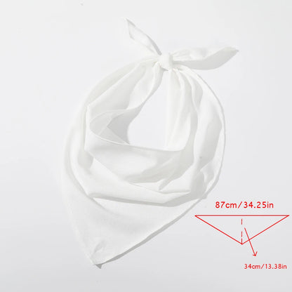 Haimeikang Solid Color Turban Hairbands – Elegant Black & White Headbands, Fashion Bandana Hair Accessories for Women & Girls