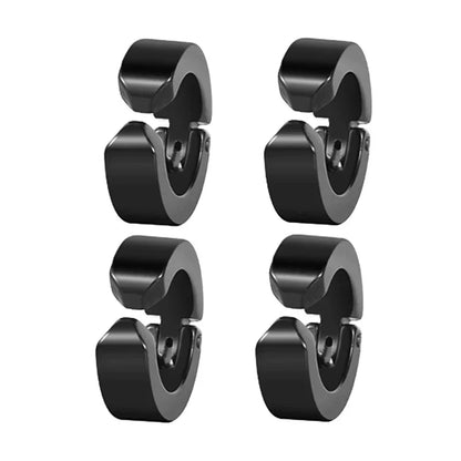 Non-Piercing Hoop Ear Cuff Earrings - Gothic Punk Clip-On Fashion Jewelry for Men & Women