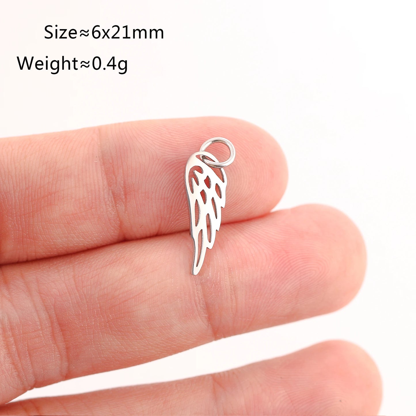 5PCS Animal Claw Charms Set – Stainless Steel Cat, Elephant, Hummingbird & Yoga DIY Pendants for Necklaces & Earrings