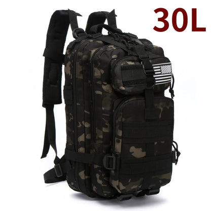 30L/50L Waterproof Nylon Backpack – 1000D Tactical Outdoor Bag for Camping, Hiking, Fishing & Hunting