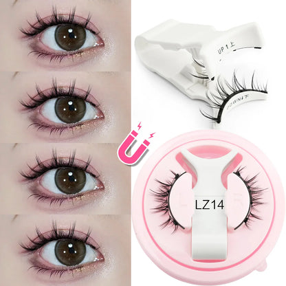 YSDO Magnetic Eyelashes – Reusable 3D Mink Winged False Lashes with Tweezer, No Glue Long-Lasting Makeup Lashes