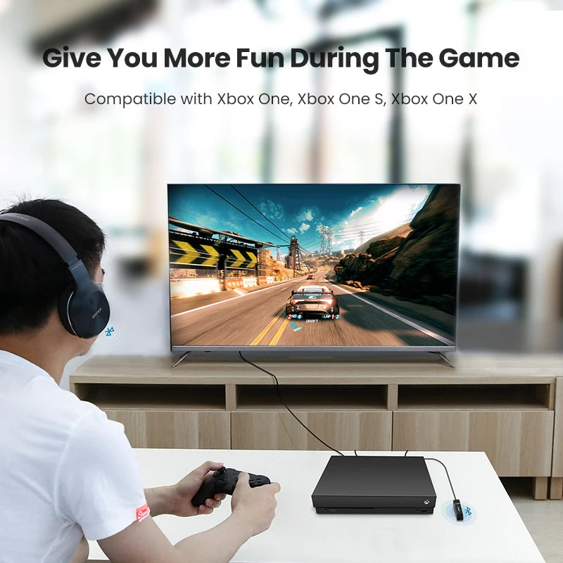 Bluetooth 5.4 Audio Transmitter - aptX HD Adaptive Wireless TV & PC Optical SPDIF Adapter