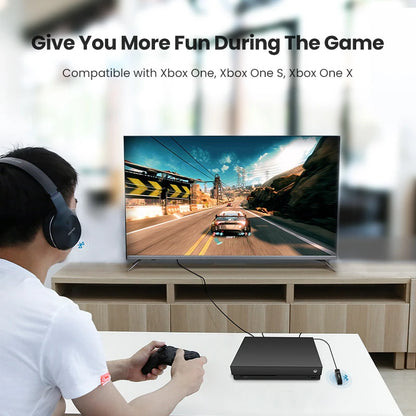 Bluetooth 5.4 Audio Transmitter - aptX HD Adaptive Wireless TV & PC Optical SPDIF Adapter