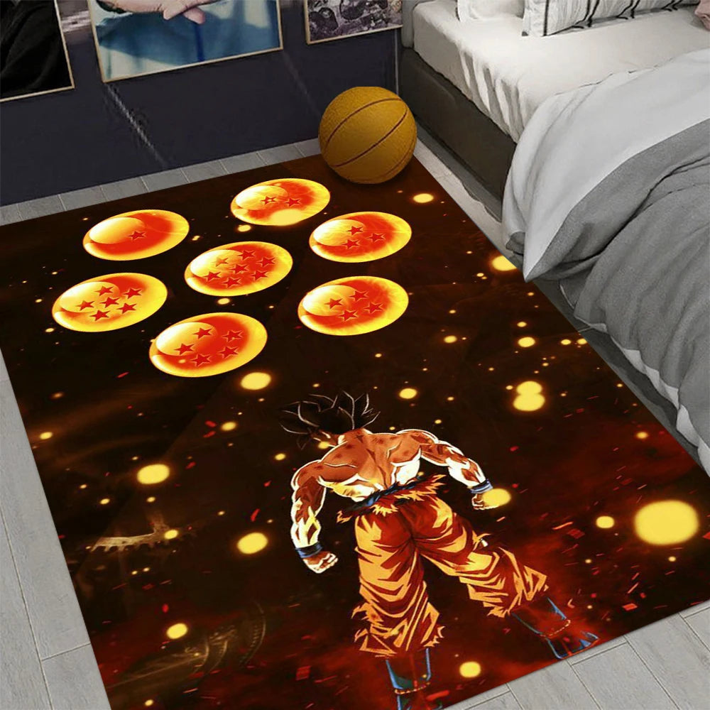 MINISO D-Dragon B-Ball Z Funky Rug — Soft Anime Carpet for Living Room & Bedroom, Perfect Gift for Fans & Collectors