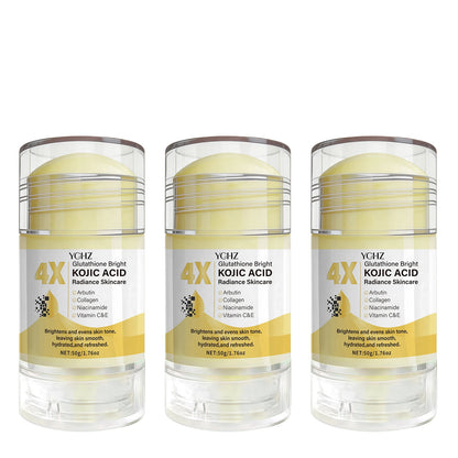 50g Kojic Acid Brightening Cream Stick - Moisturizing Day and Night Skincare for Even-Looking Skin Tone and Dark Spot Care