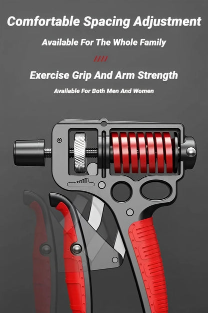 5–165kg Adjustable Hand Grip Strengthener — Heavy-Duty Forearm & Finger Expander (Steel Spring)