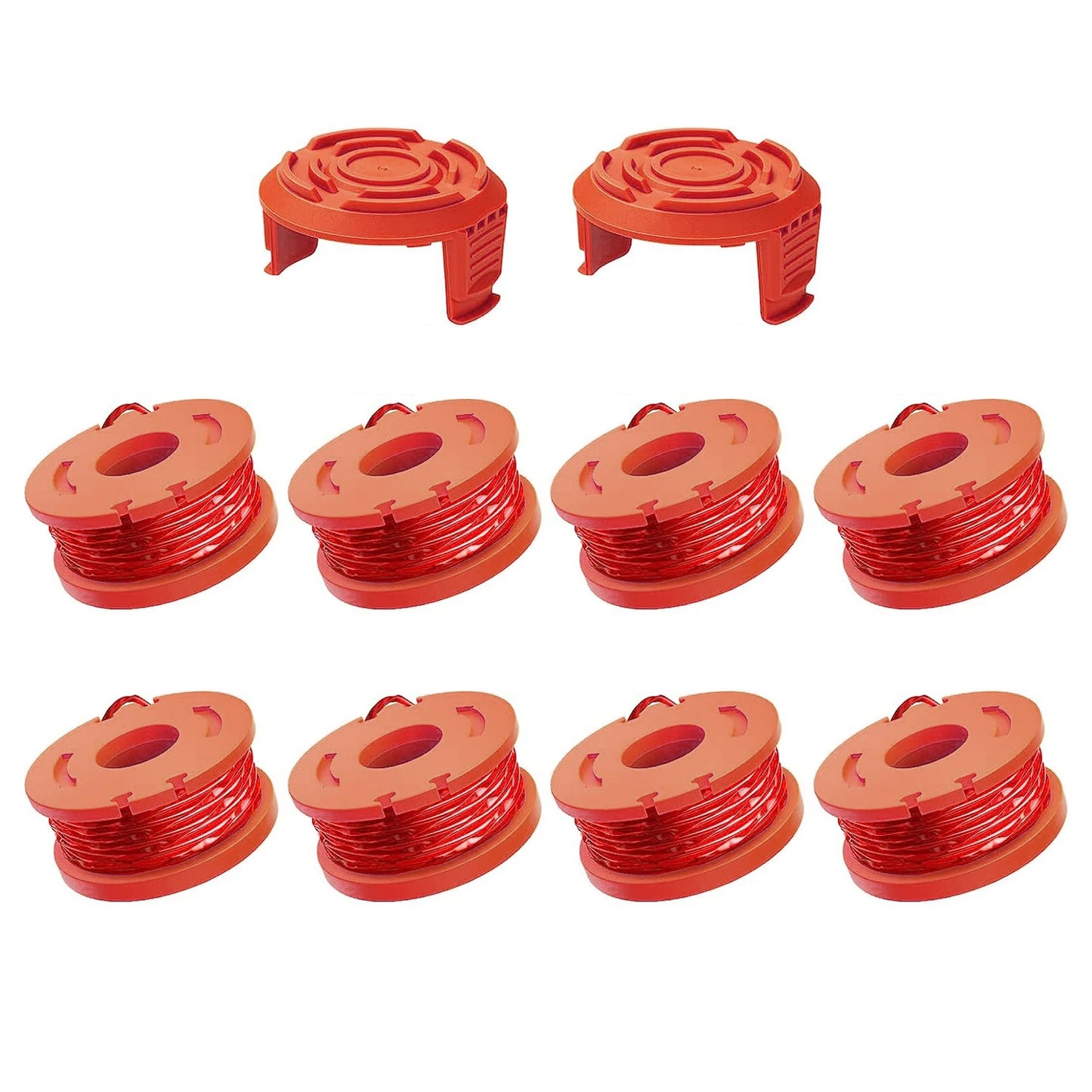 Replacement Grass Trimmer Spool Line - 10ft (3m) Edger Line Compatible with WORX WA0010, 8/15/20PCS Set